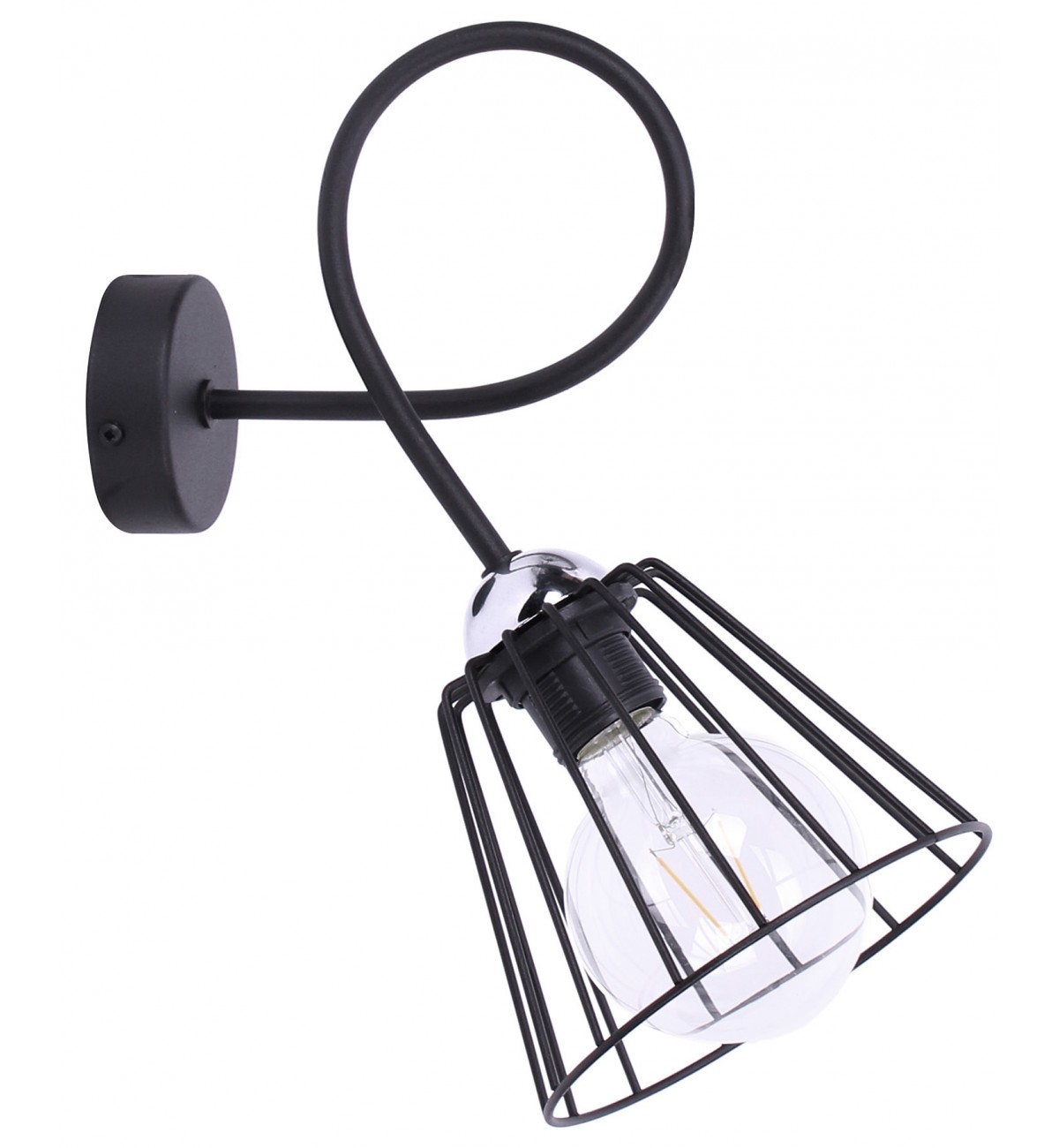 kinkiet loft lampa scienna chrom rozne klosze Ranking kinkietów